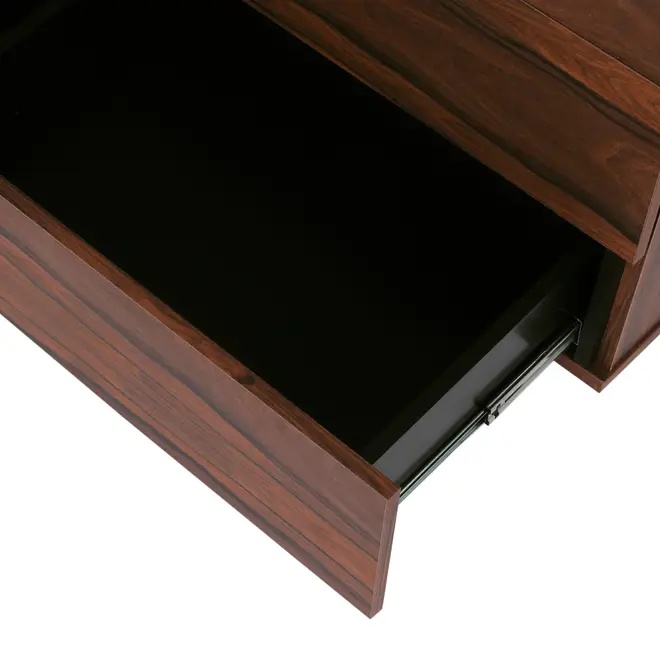 CÔMODA 6 GAVETAS 1,20 M X 42 CM HEPTA - PAU FERRO/PRETO - Foto 7
