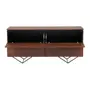 BUFFET 4 PORTAS BASCULANTES 1,60 M X 45 CM HEPTA - PAU FERRO/PRETO - Foto 6