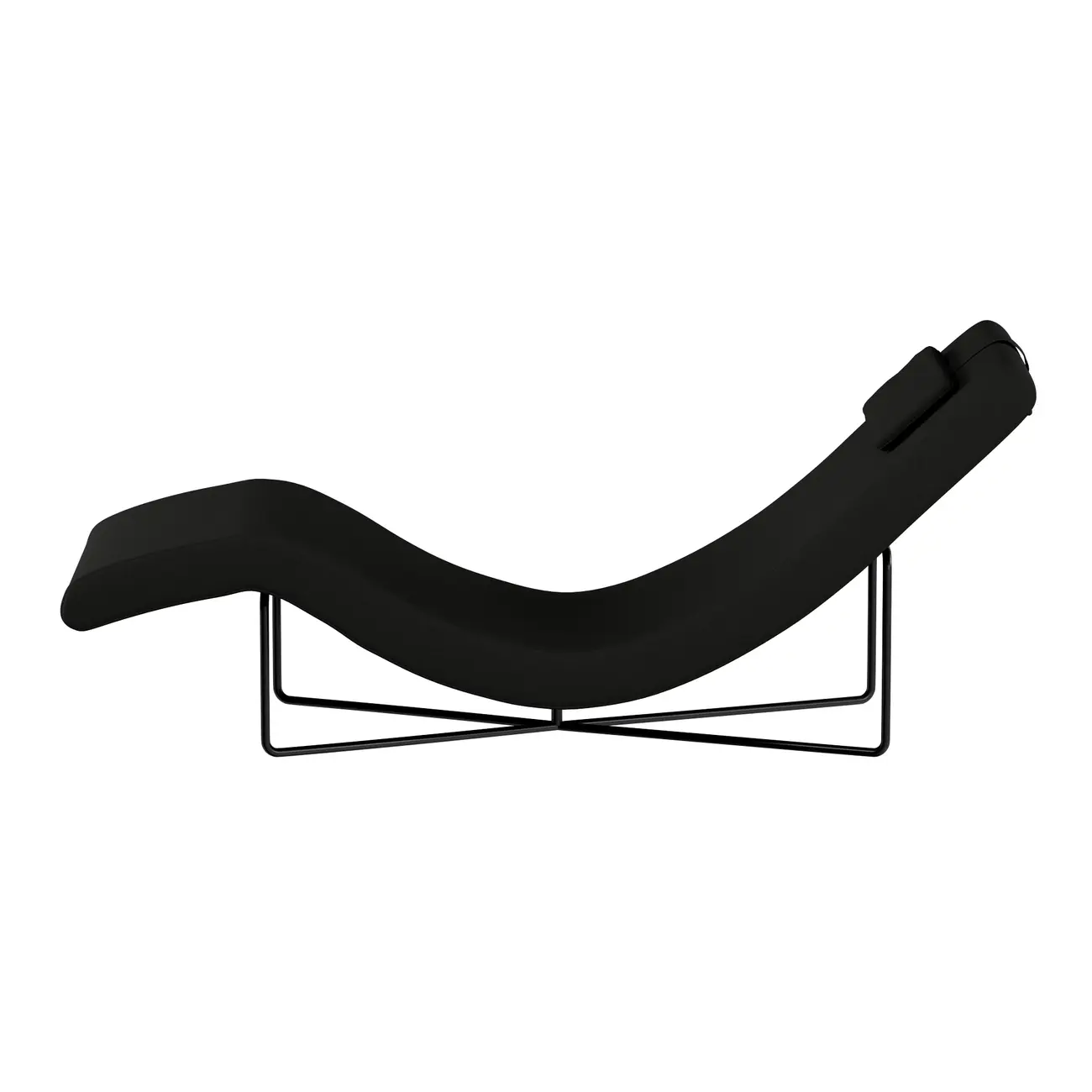 CHAISE LONGUE ALUA - PRETO/PRETO - Foto 2