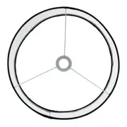 CÚPULA H LUZ 25 CM X 35 CM - PRETO - Foto 3