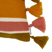 CAPA ALMOFADA 50 CM X 30 CM BAKA - ZAFFRON/NOZ MOSCADA - Foto 3