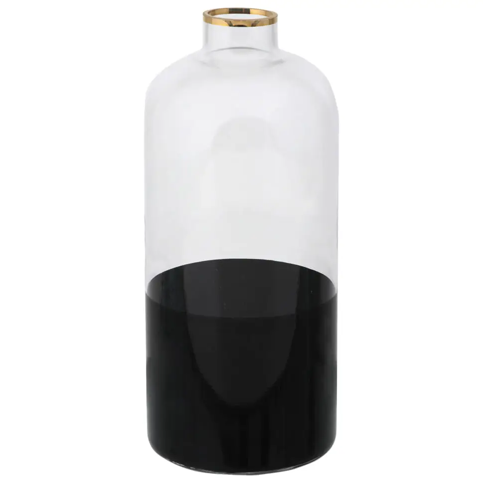 GARRAFA 23 CM BARON DUAL - PRETO/OURO - Foto 1