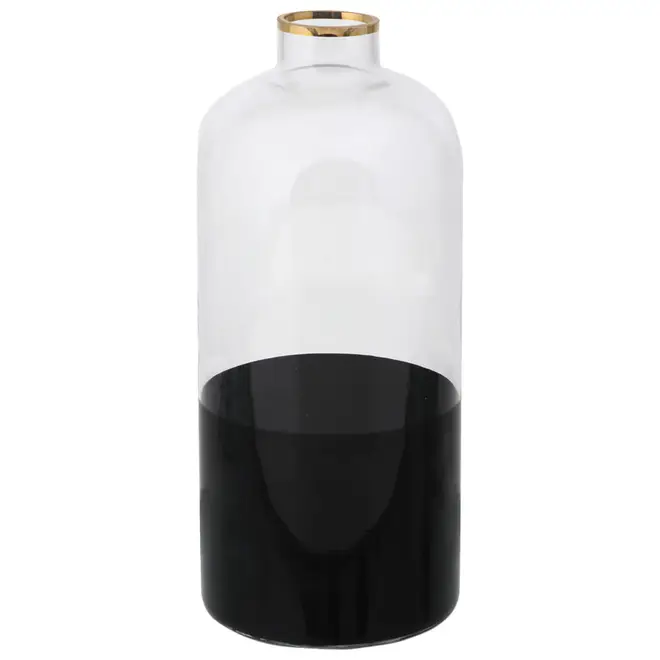GARRAFA 23 CM BARON DUAL - PRETO/OURO - Foto 1
