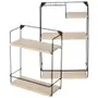 PRATELEIRA TRIPLA 64 CM X 38 CM X 15 CM POSTO - PRETO/NATURAL WASHED - Foto 3