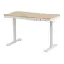 MESA DE ESCRITÓRIO REGULÁVEL E ELÉTRICA 1 GAVETA 1,18 M X 60 CM ELEVATION PLUS - BRANCO/CARVALHO - Foto 2
