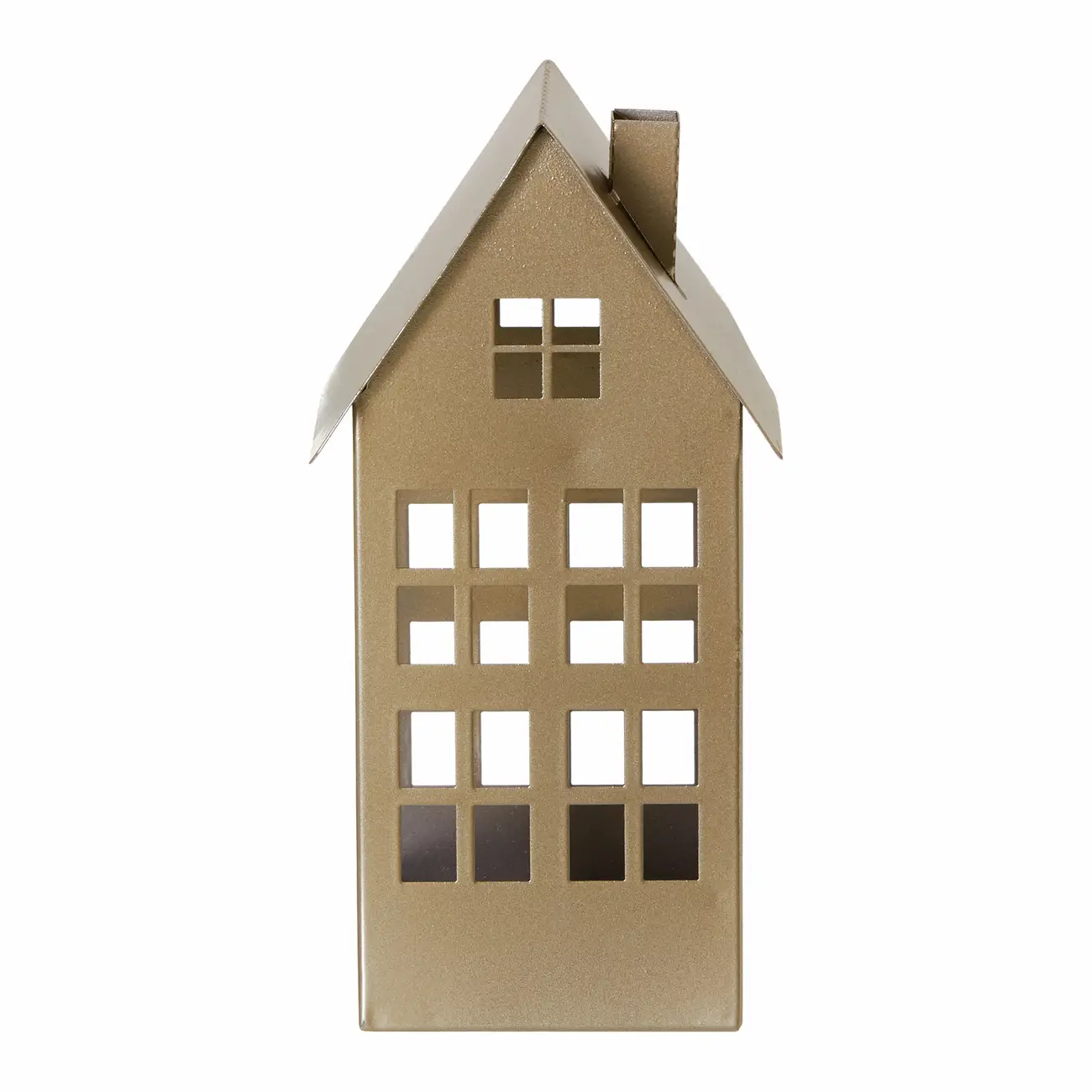 SUPORTE VELA CASA 22 CM FINE FESTIVITY - OURO - Foto 1