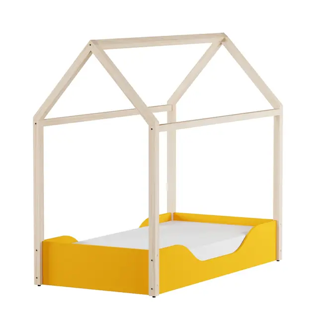 CAMA MONTESSORI JÚNIOR 78 CM PIN PLAY - BANANA/NATURAL WASHED - Foto 11