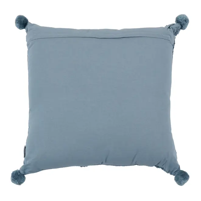 ALMOFADA 45 CM X 45 CM CHEZ MOI FLEUR - BLEU CENDRÉ - Foto 2
