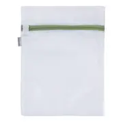 SACO PROTETOR PARA LAVAR ROUPA 33 CM X 26 CM SAFE - BRANCO/SÁLVIA - Foto 1