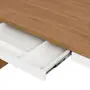MESA COM 2 GAVETAS 1,50 M X 80 CM BOSS - OAK TAMMI/BRANCO - Foto 12
