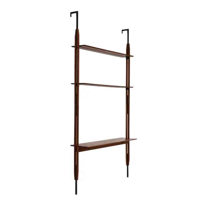ESTANTE/ESC/TV 3,18 M X 2,41 M LIBRERIA - NOZES/PRETO - Foto 5