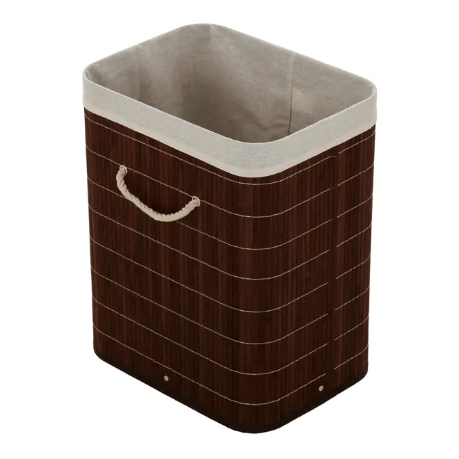CESTO PARA ROUPAS 50 CM X 40 CM X 30 CM BUKA - MARROM/BEGE - Foto 5