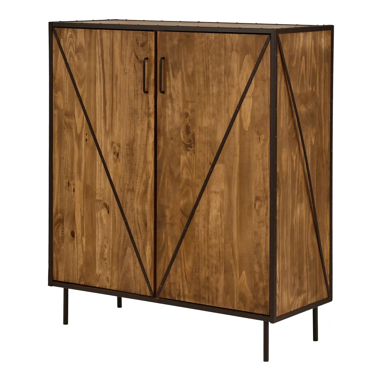 BUFFET 2 PORTAS 1,05 M X 42 CM STEAM TRUNK - ENCERADO CASTANHO/CASTANHO - Foto 2