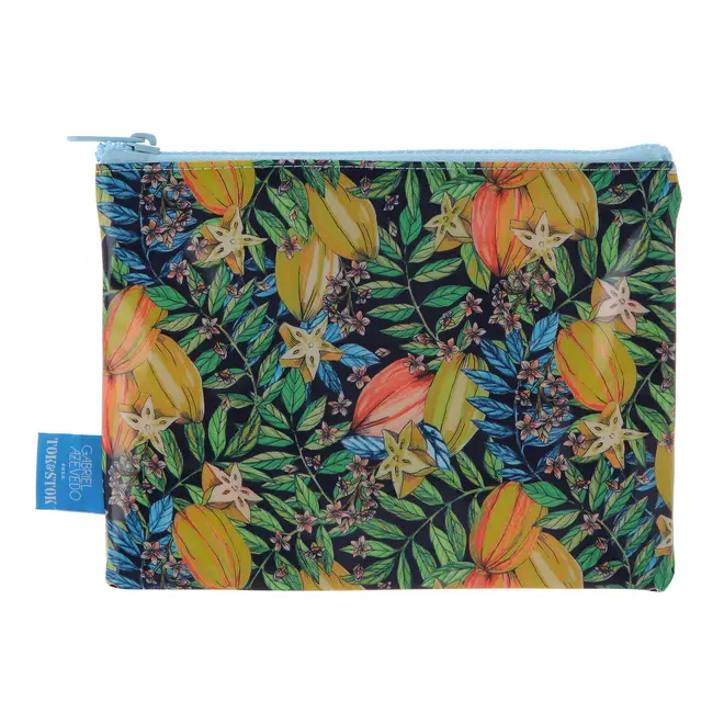 NECESSAIRE CONJUNTO COM 2 PEÇAS SAUDADE TROPICAL - AZUL/MULTICOR - Foto 7