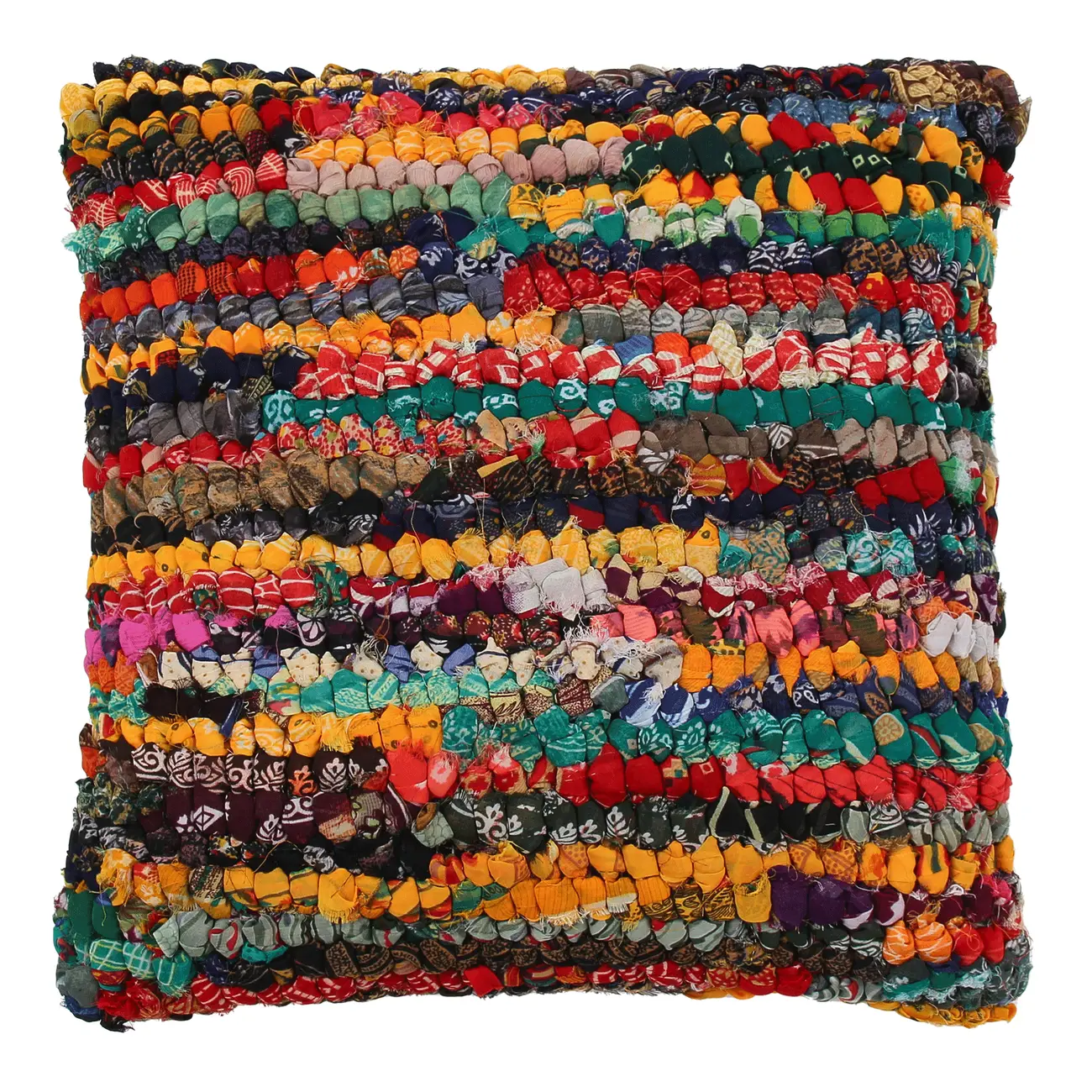 ALMOFADA 45 CM X 45 CM RETALHINDO - MULTICOR/NATURAL - Foto 1