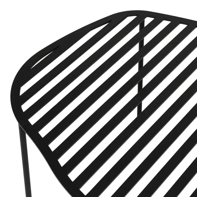 MESA DE CENTRO VAZADA 73 CM X 60 CM PINGO - PRETO - Foto 5