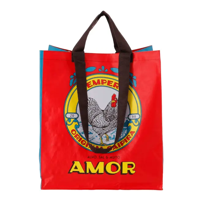 SACOLA REUTILIZÁVEL MEMÓRIA INTERIOR - VERMELHO/AZUL HISTÓRICO - Foto 5