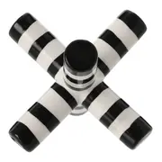 ADORNO MESA 15 CM JOY - PRETO/BRANCO - Foto 5