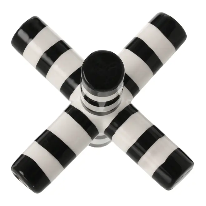 ADORNO MESA 15 CM JOY - PRETO/BRANCO - Foto 5