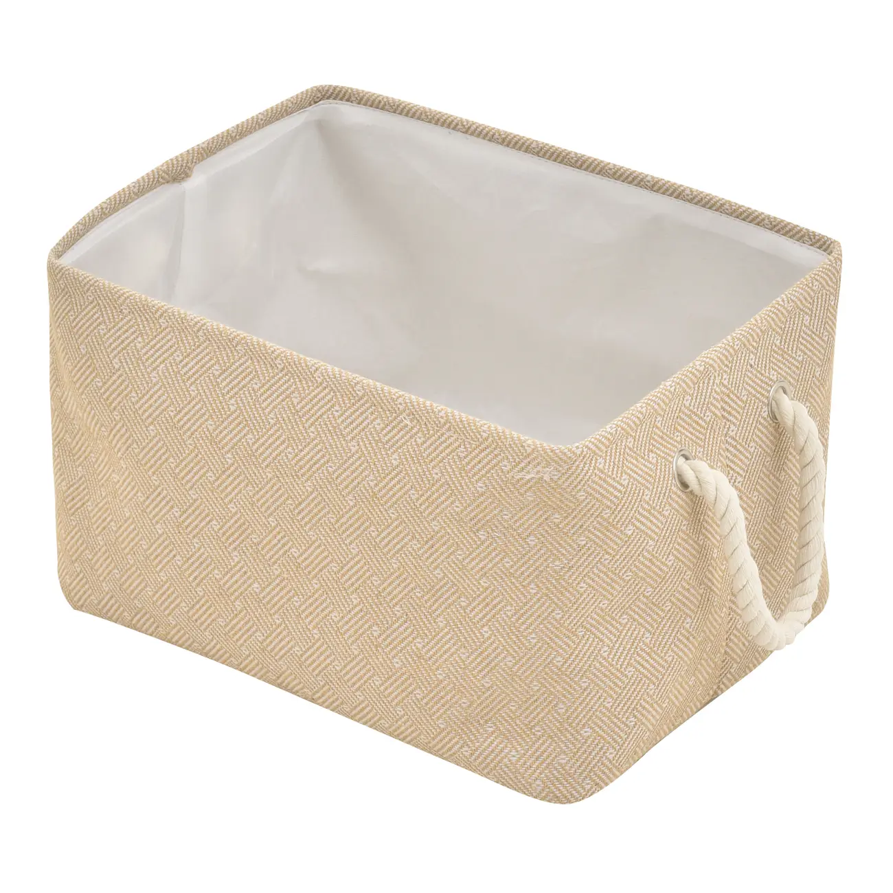 CESTO 25 CM X 30 CM X 40 CM TRAIRI - NATURAL/OFF WHITE - Foto 4