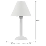 LUMINÁRIA DE MESA PÊRA - BRANCO/BRANCO - Foto 2