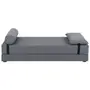 SOFÁ-CAMA 2 LUGARES STRAP - CINZA/PRETO - Foto 1
