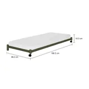 CAMA DE SOLTEIRO INFERIOR 78 CM FLAT - MUSGO - Foto 2