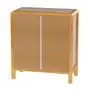 CÔMODA 4 GAVETAS 90 CM X 45 CM KANT - CAMELO/AMÊNDOA - Foto 6