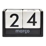CALENDÁRIO MESA SWEET HOME OFFICE - PRETO/BRANCO - Foto 2