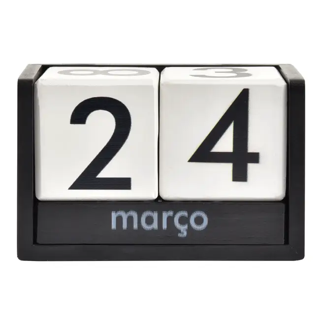 CALENDÁRIO MESA SWEET HOME OFFICE - PRETO/BRANCO - Foto 2