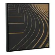QUADRO 50 CM X 50 CM ORBIT - DOURO/PRETO - Foto 2