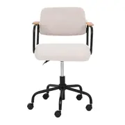 CADEIRA HOME OFFICE CARTE ELBOW - PRETO/CAMELO - Foto 2