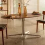 TAMPO DE MESA DE JANTAR OVAL 1,60 M X 90 CM HERON - PAU FERRO - Foto 3