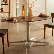 TAMPO DE MESA DE JANTAR OVAL 1,60 M X 90 CM HERON - PAU FERRO - Foto 3