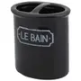 PORTA-ESCOVA PASTA LE BAIN - PRETO/BRANCO - Foto 2
