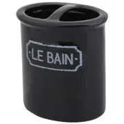 PORTA-ESCOVA PASTA LE BAIN - PRETO/BRANCO - Foto 2