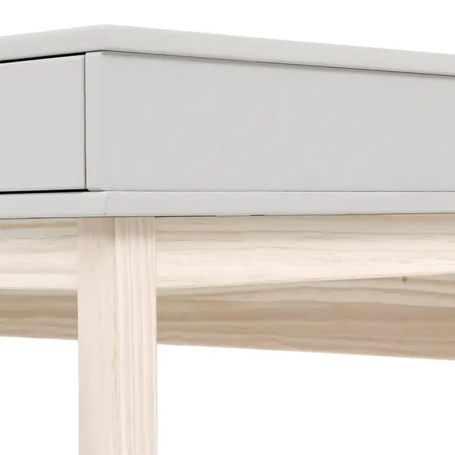 ESCRIVANINHA 2 GAVETAS 1,20 M X 50 CM SNAB - NATURAL WASHED/FLANDRES - Foto 8