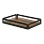 BANDEJA 32 CM X 22 CM MAXS - PRETO/NOZES - Foto 2