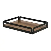 BANDEJA 32 CM X 22 CM MAXS - PRETO/NOZES - Foto 2