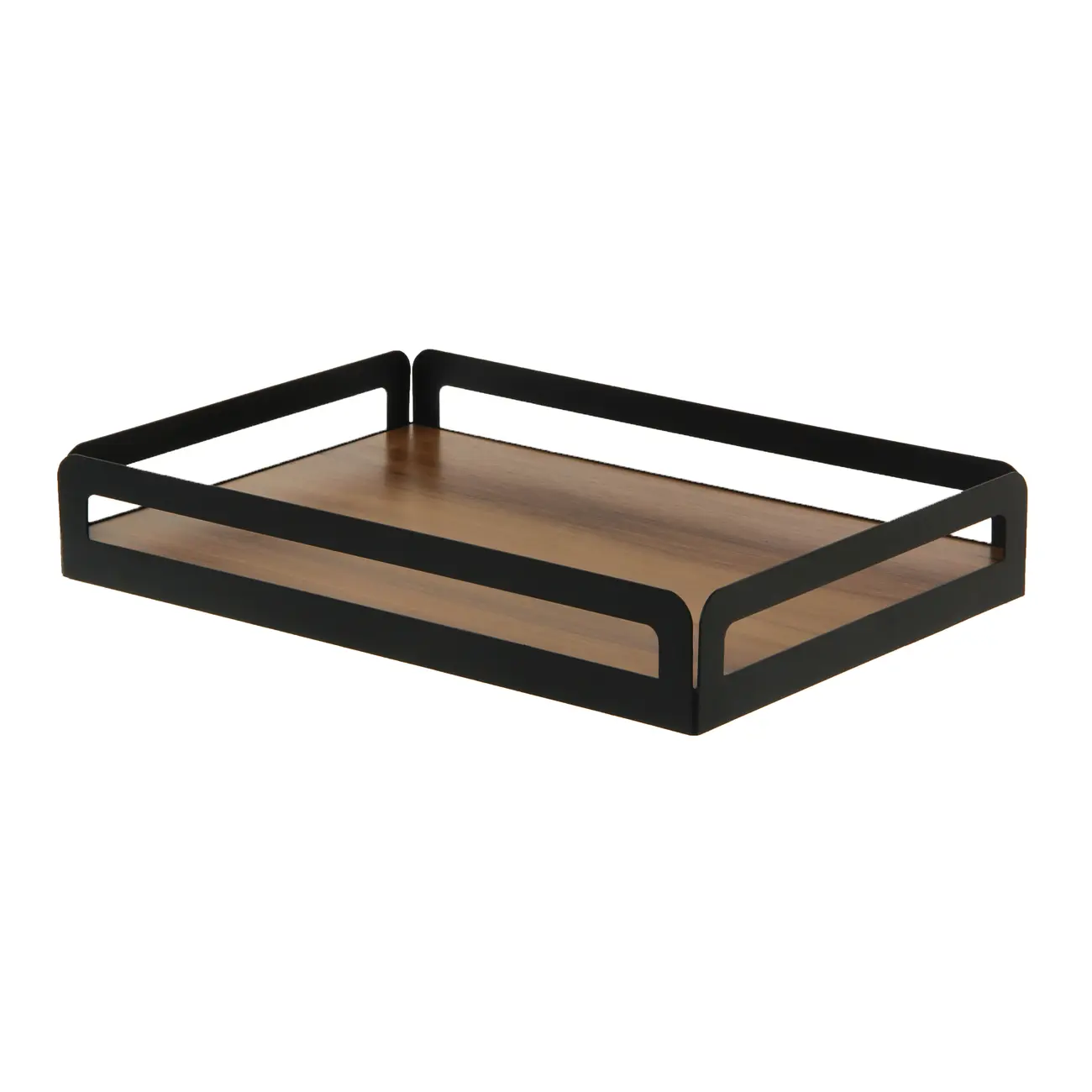 BANDEJA 32 CM X 22 CM MAXS - PRETO/NOZES - Foto 2