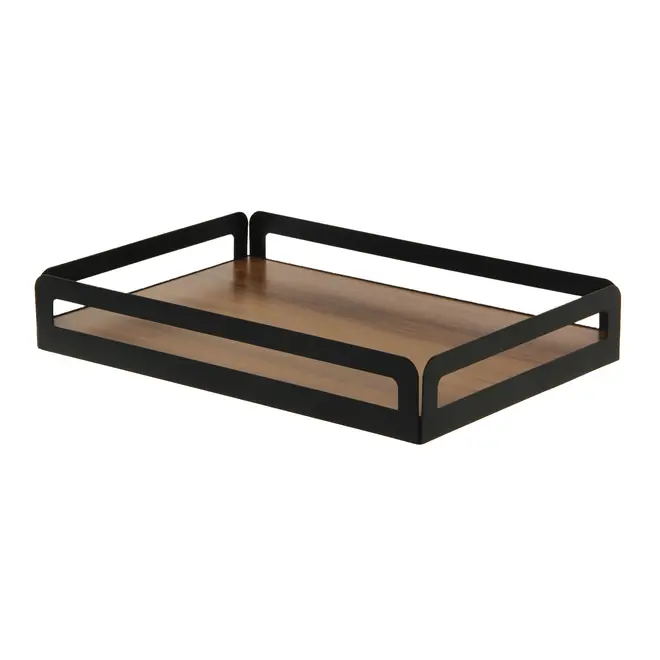 BANDEJA 32 CM X 22 CM MAXS - PRETO/NOZES - Foto 2