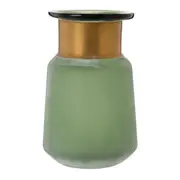 VASO 20 CM HYDE - LODEN GREEN/OURO VELHO - Foto 1