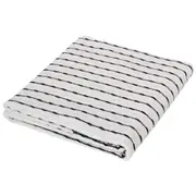 TOALHA DE MESA 1,40 M X 2,10 M UTTU - BRANCO/PRETO - Foto 2