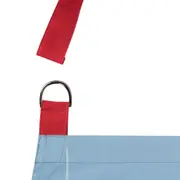 AVENTAL IDA - VAI TER LOUÇA - AZUL CLARO/VERMELHO - Foto 4