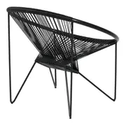 POLTRONA ESPAGUETE STRING - PRETO/PRETO - Foto 5