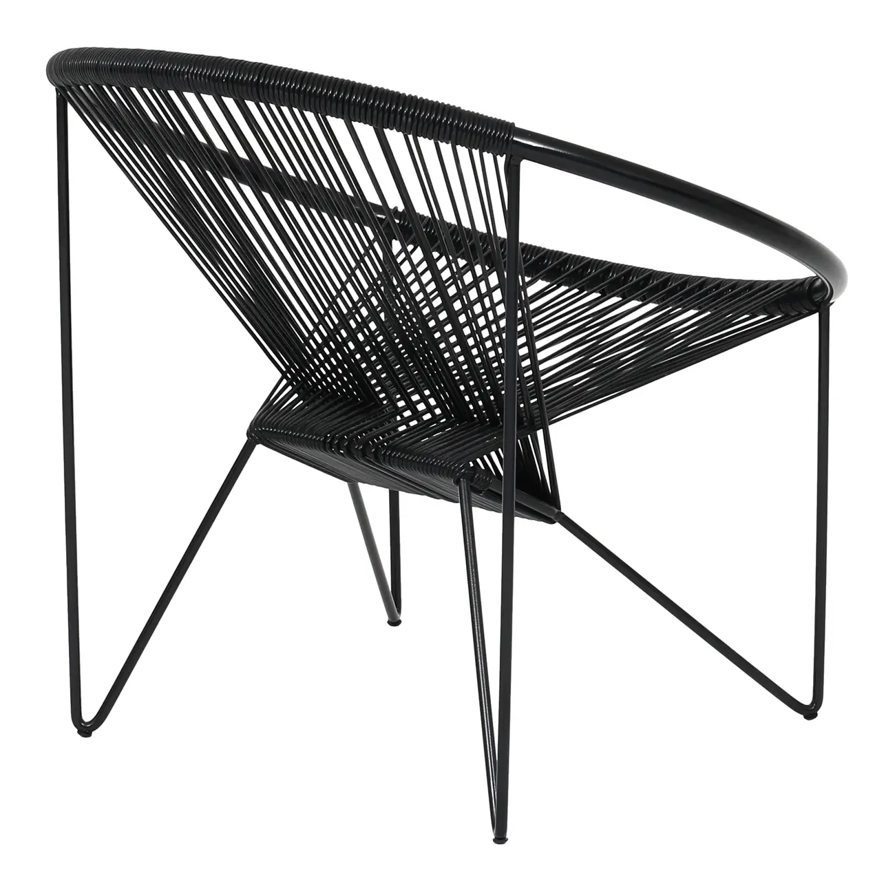 POLTRONA ESPAGUETE STRING - PRETO/PRETO - Foto 5