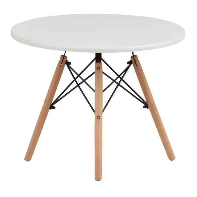 MESA INFANTIL REDONDA 60 CM EASY WOOD - FAIA/BRANCO - Foto 2
