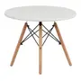 MESA INFANTIL REDONDA 60 CM EASY WOOD - FAIA/BRANCO - Foto 2