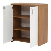 ARMÁRIO PARA ESCRITÓRIO MÉDIO 2 PORTAS BOSS - OAK TAMMI/BRANCO - Foto 7