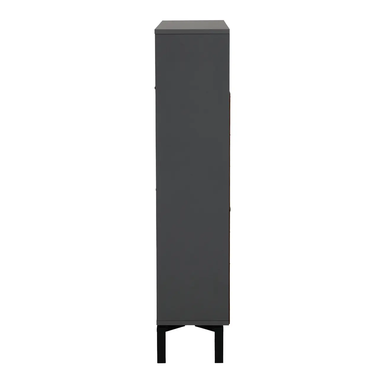 SAPATEIRA 2 PORTAS BASCULANTE SLEEK - GRAFITE/PRETO - Foto 4